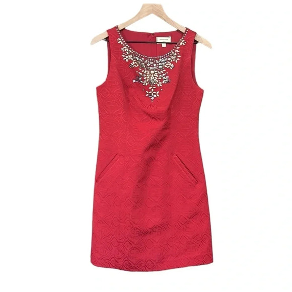 Anthropologie Dresses & Skirts - Anthropologie Moulinette Soeurs Toulouse Dress Red Gems Short Cocktail Size 6